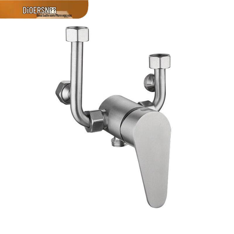 Di er 304 Stainless Steel Wall-Mounted Hot & Cold Mixer Faucet