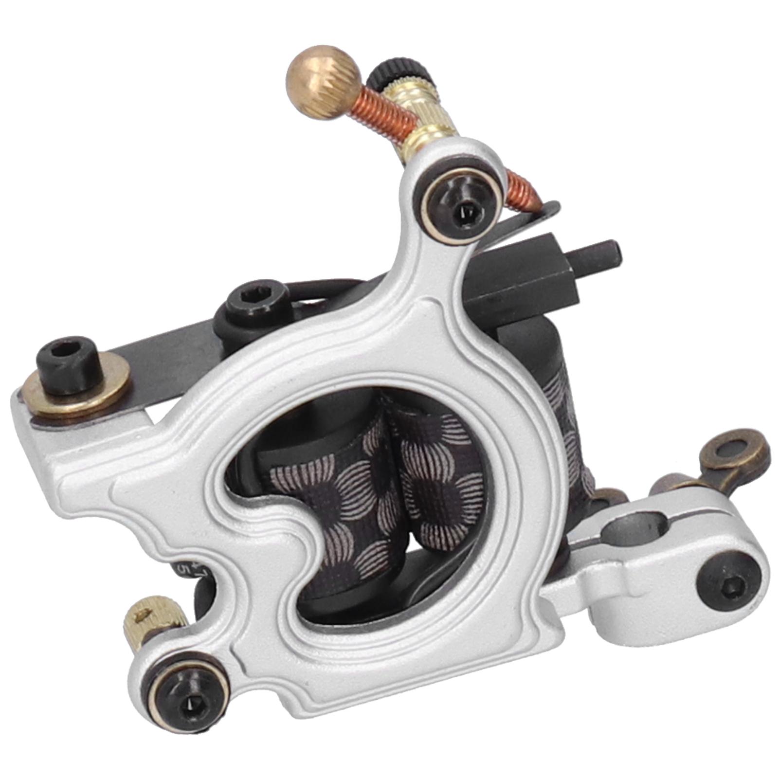 

Professional Alloy Coil Tattoo Machine Portable Strong Motor Liner Shader Tattoo MachineSilver