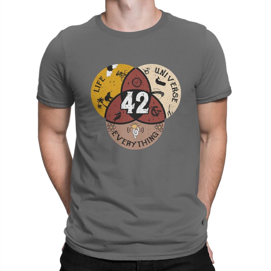 42 Life Universe and Everything Unique TShirt The Hitchhikers Guide To The Galaxy Film Casual T Shirt Summer Tshirt For Adult