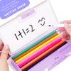 Lilybeauty Pencil Case for Elementary School Girls and Password Pencil Case with Pencil Cute Stationery Boys, Double-Sided Opening, Multifunctional,