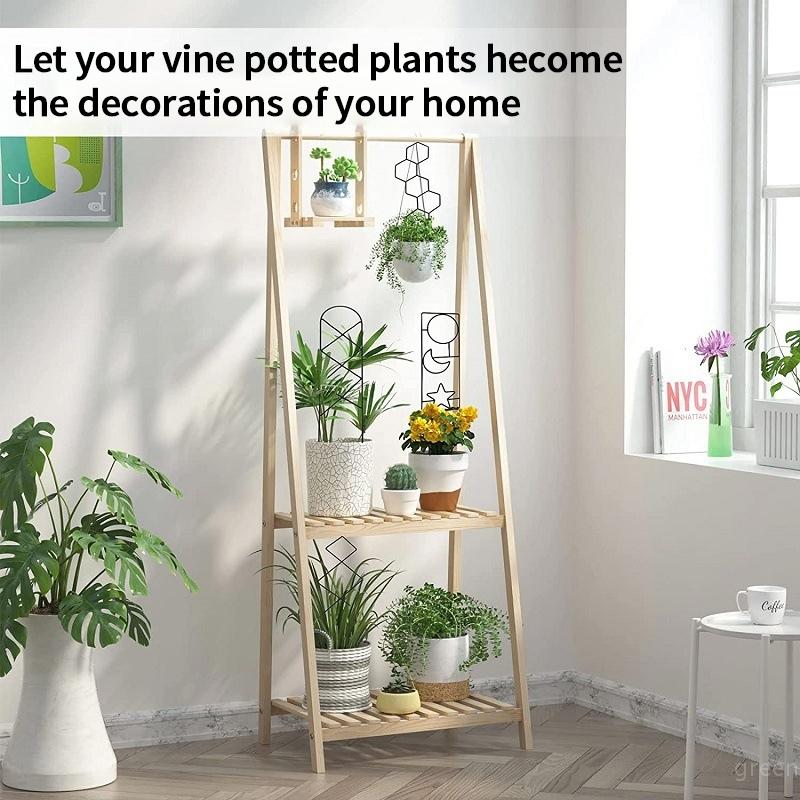 Green Plant Climbing Support Frame Iron Fixing Rods Stand Garden Flower Potted Plant Support Bracket Plant Accessories