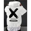 Men's hip-hop hooded sweatshirt font design printed hooded sweatshirt high-quality casual sweatshirt