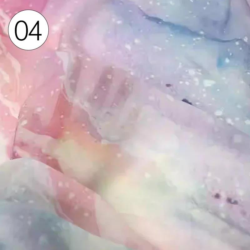 Chiffon Tulle Fabric Chinese Style Gradient Designer Fabric DIY Sewing Hanfu Dress Skirt Shirt Ancient Costume Decor Crafts