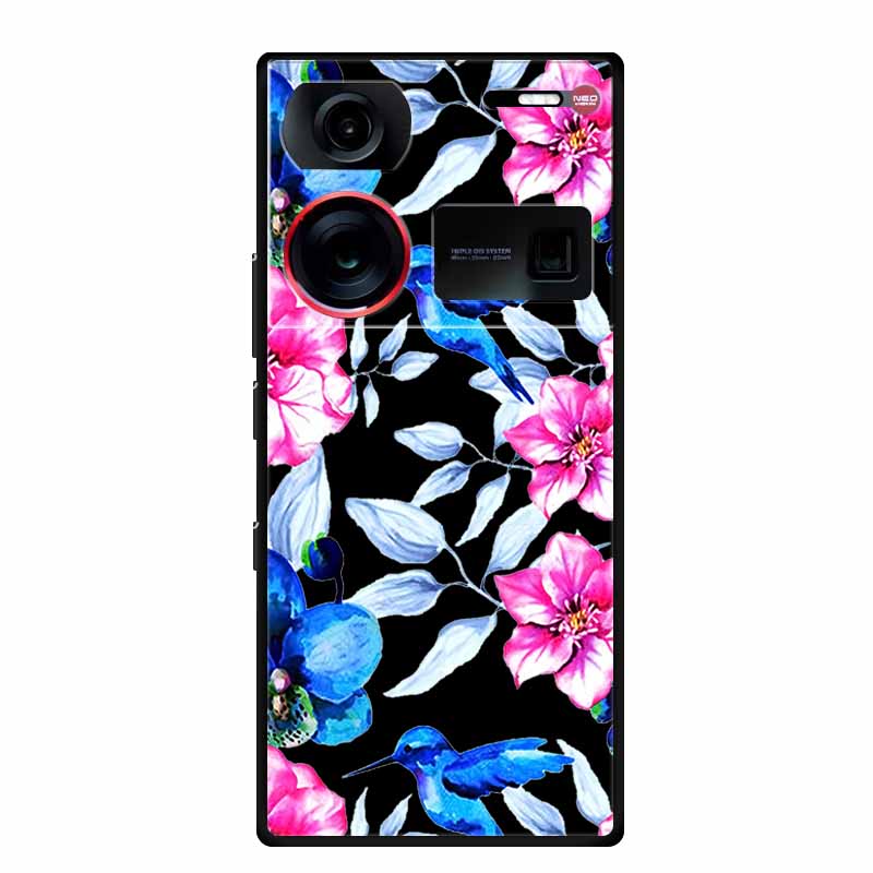 6.8" For ZTE Nubia Z60 Ultra Case Shockproof Black Silicone Soft Phone Case For ZTE Nubia Z60 Ultra Back Cover Case Cute Cartoon