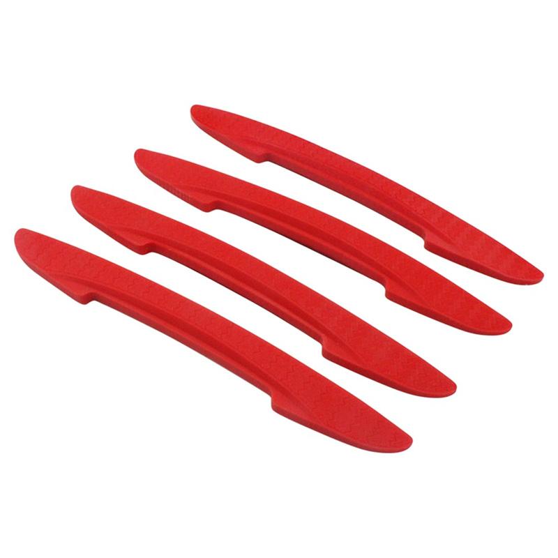 4PCS New Car Side Door Edge Protector Protective Strip Scrape Guard Bumper Guards Handle Cover 3D Sticker car styling emblem