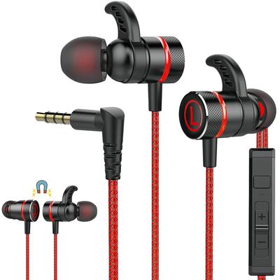 Funnis Wired Earphones, Multi-functional Earphones with Mic, Stereo Surround Sound, Noise Cancelling Earphones, 3.5mm Wired Gaming Earphones, Wired