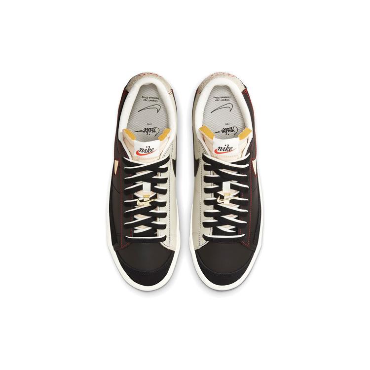 New Nike Blazer Low 77 Black Natural Removable Swoosh DH4370-001