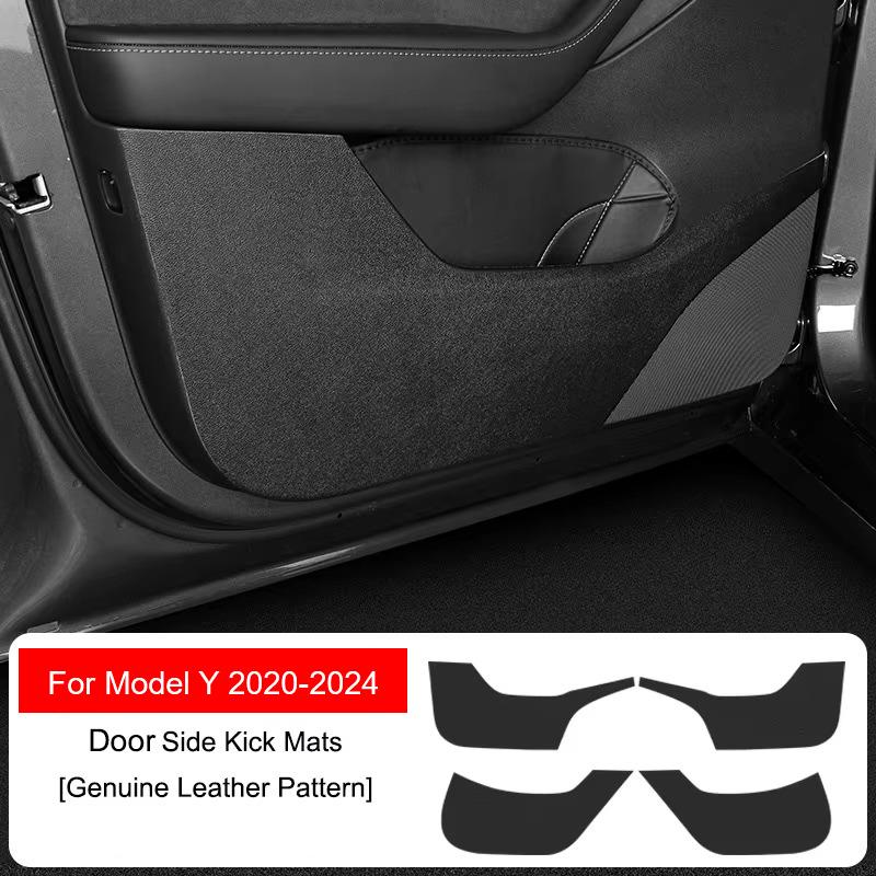 For Tesla Model 3/Y 2017-2025 Seat Side Door Anti Kick Mats Seat Side Protection Sticker Pads Scratch-resistant Cover Mats