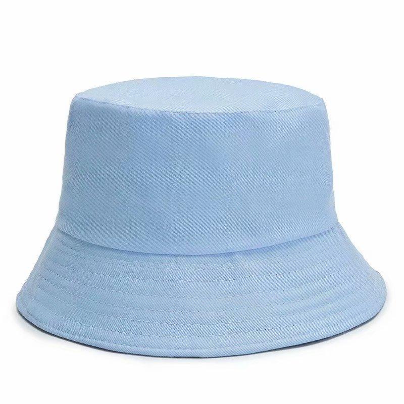 Bucket Hat Group Activities Advertising Hat Travel Agency Hat Printing Printing Embroidery Double-Sided Solid Color Basin Hat