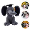 Cute Elephant Plush Toy With Graduation Hat Perfect Graduation Gift