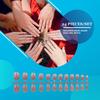 24 Pieces Solid Colorful Press On Nails DIY Durable French Elegant Colour-fast Personality Acrylic Nail for Manicure Salons