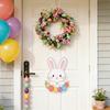 40*40cm Easter Egg Wreath, Artificial Flower Wreath, Spring Wisteria Wreath, Home Doorway Decoration