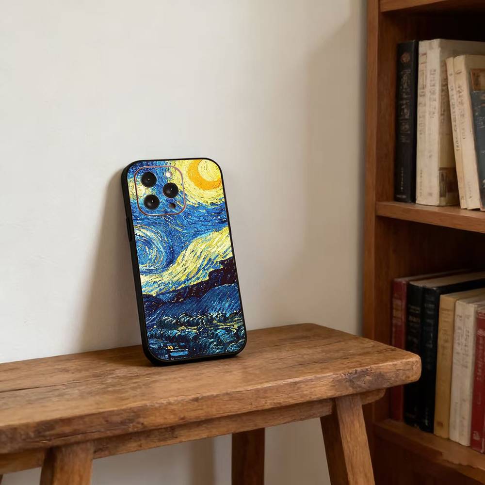 Van Gogh Starry Sunflowers Phone Case For iPhone17,16,15,14,13,12,11 Plus,Pro Magnetic For Magsafe Wireless Charging