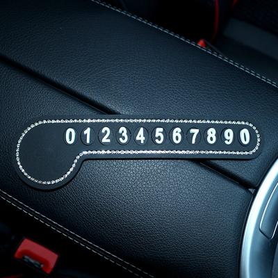 New Design Car Temporary Parking Card Telephone Number Car Park Stop Card Hidden Number Plate Stickers  Car Accesories Gadget