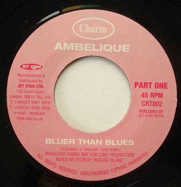 

7-дюймовая пластинка AMBELIQUE Bluer Than Blues CRT802 Шарм UK Reggae Ska Dub Б/у