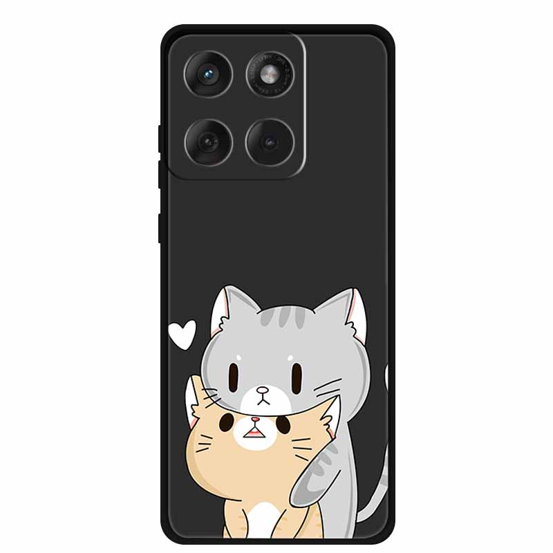 

Для чохла Motorola Edge 70 / Moto X70 Air 5G Милий Кіт М який Силіконовий TPU Чохол для Moto XT2601-2 XT2603-2 Переливчастий Мармуровий Бампер Moto Edge 70 5G