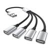 USB Cable Splitter HUB Extentions 2/3/4 Ports Phone Charger Power Adapter OTG Multiple Expander Charging Docking for Computer
