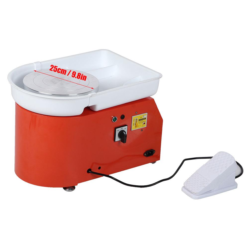Electric Pottery Wheel Ceramic Machine Pedal‑Controlled Removable Bowl Ceramic Art Tool