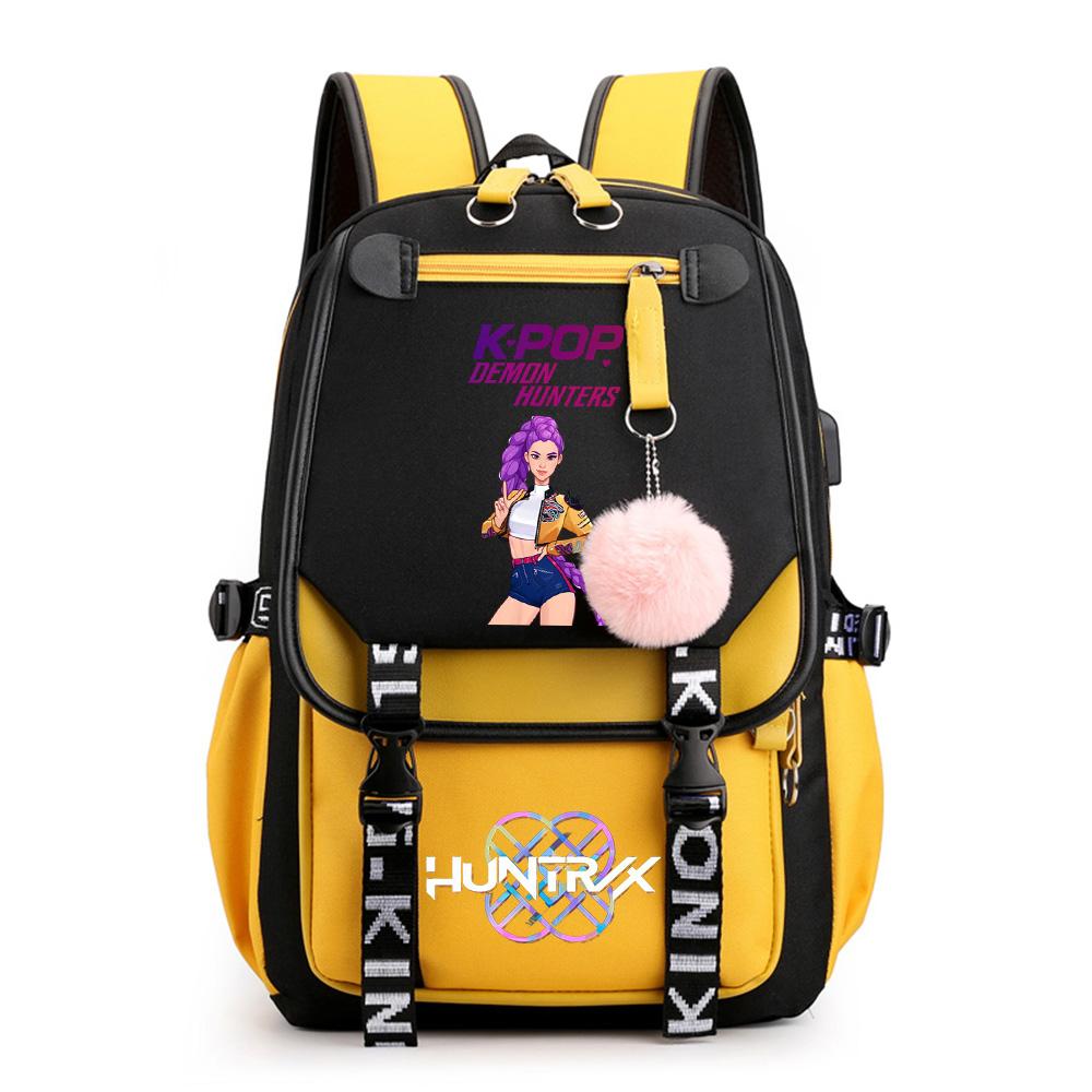 Neuer Cartoon Kpop Bedruckter Rucksack Schultasche für Teenager Schüler Mädchen Junge Buchtasche Große Kapazität Reisetasche Kindergeschenk Rucksack