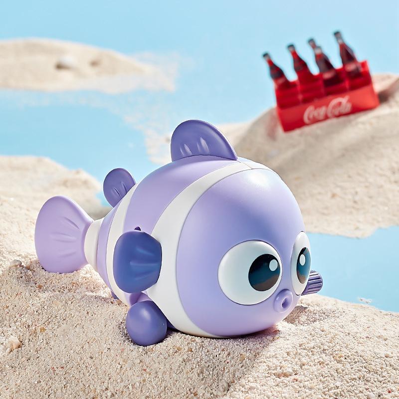 Cute Chain Clownfish Wind-up Driving Toy Cartoon Fish Children Swingfish Baby Puzzle Parent-child Interactive Children Gift