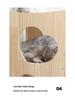 Solid Wood Multi-Layer Pet Bunk Bed: Cat Nest & Small Dog Hammock