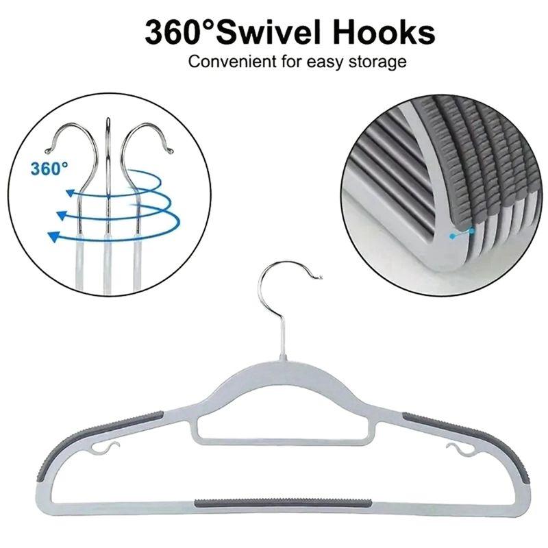 ABBY-Non-Slip Plastic Clothes Rack, Seamless Durableclothes Rack, Ideal For Home Use And Clothes Drying
