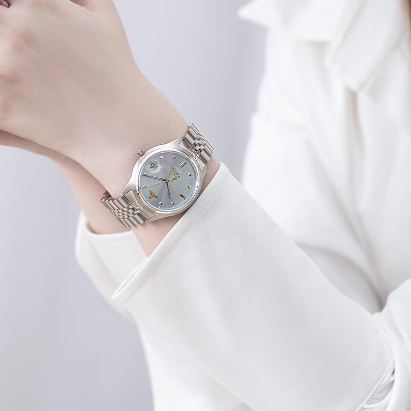 Vivienne Westwood West Queen Watch Quartz Movement Stainless Steel Bracelet Blue Dial Women watches DWVV261LBLSL