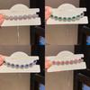 Geometric Oval Zircon Pendant Bracelet For Women Fashion Jewelry Gift For Office