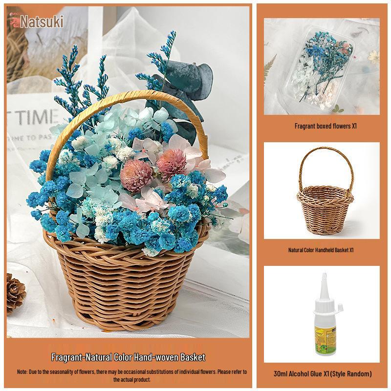Back-to-School Gift: DIY Eternal Flower Mini Basket Ornament for Team Building & Decoration