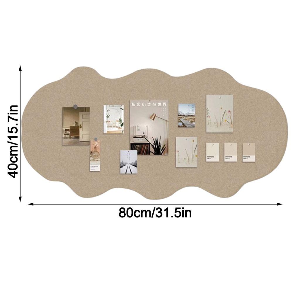 Self-adhesive Photo Wall Sticker Easy to install No-drill Felt Board Display Background Living Room Bedroom Desk Decoration