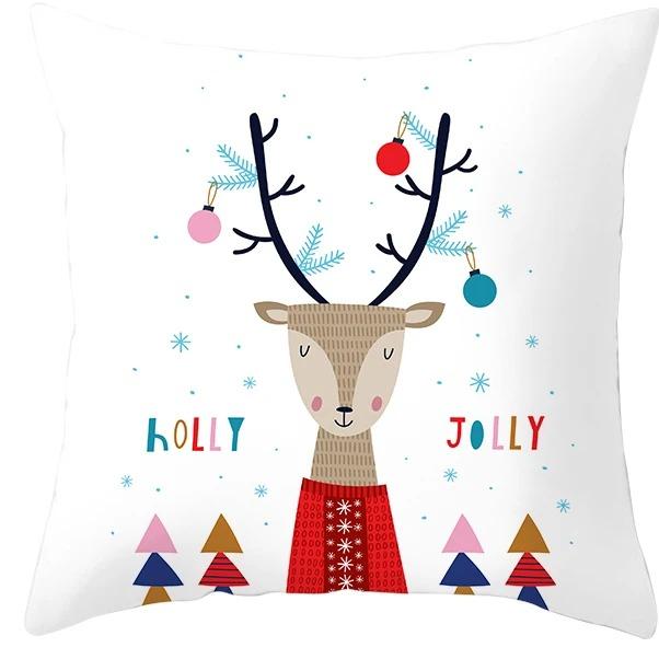 Christmas Themed Pillowcases Car Accessories Office Santa Claus Living Room Sofa Home Pillowcases