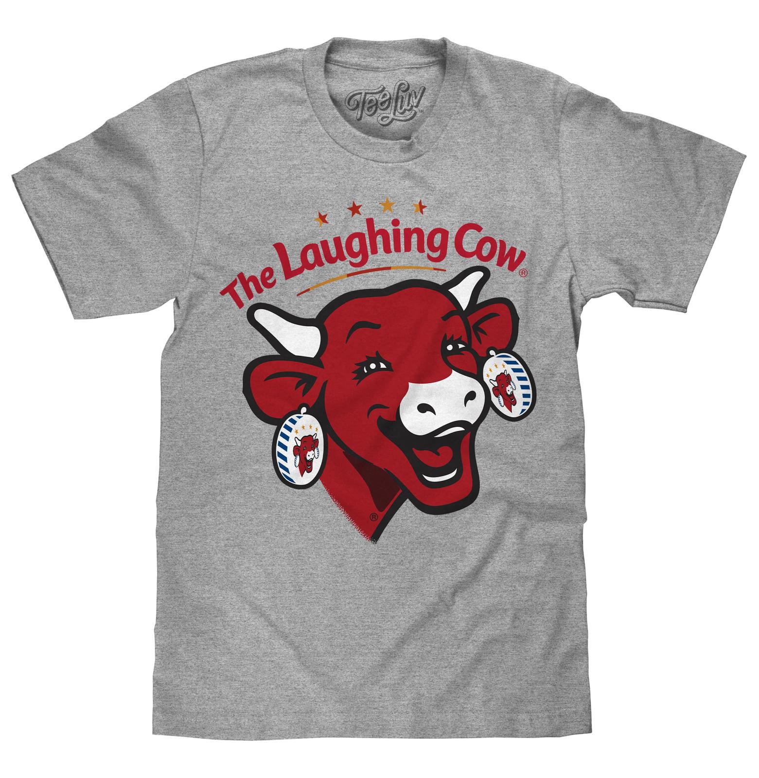 The Laughing Cow Cheese Logo Mens T Shirt Athletic Gray Heather L