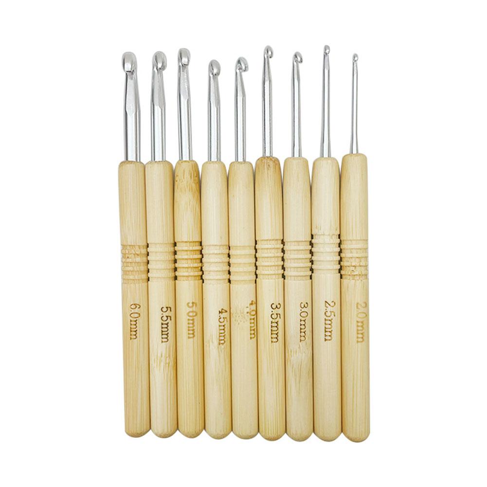 

Knitting Needle Crochet Hook Set Crochet Hook 2.0-6.0mm 9pcs Accessories Replacement Knitting Tool Needlecrafts