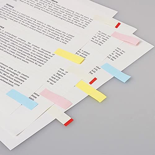 Post-it Notes Rectangular Headings Pastel Colors 50 x 15 mm 100 sheets x 10 books 700RP-BK