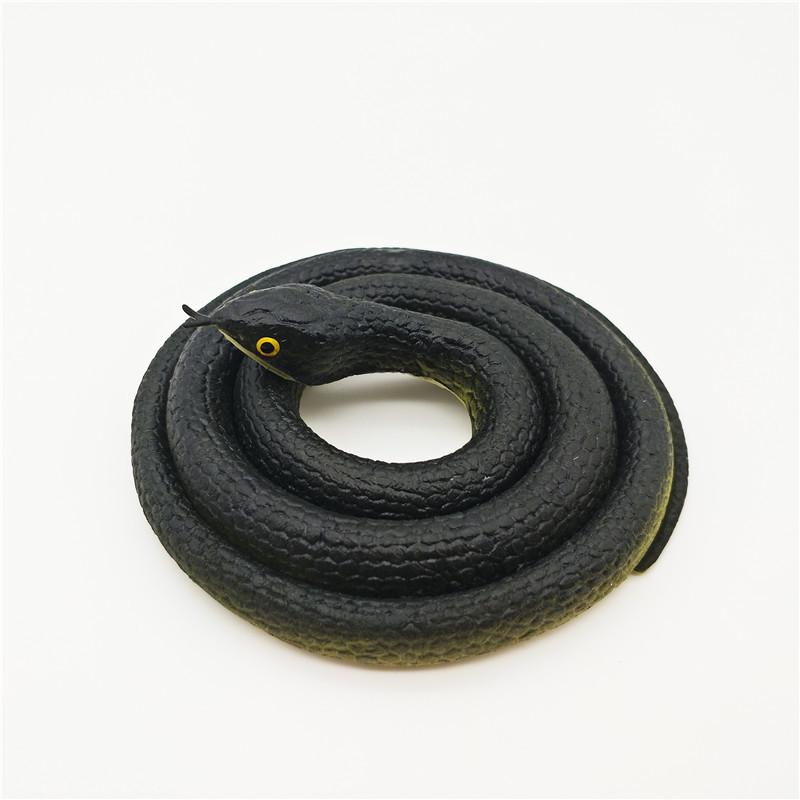 Children's Soft Rubber Toy - Large Green Fake Snake Prank Model