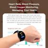 D18 Smart Armband Farbe Runder Bildschirm Bluetooth Herzfrequenz Blutdruck Schlafmonitor Übung Fitness Tracker Smartwatch