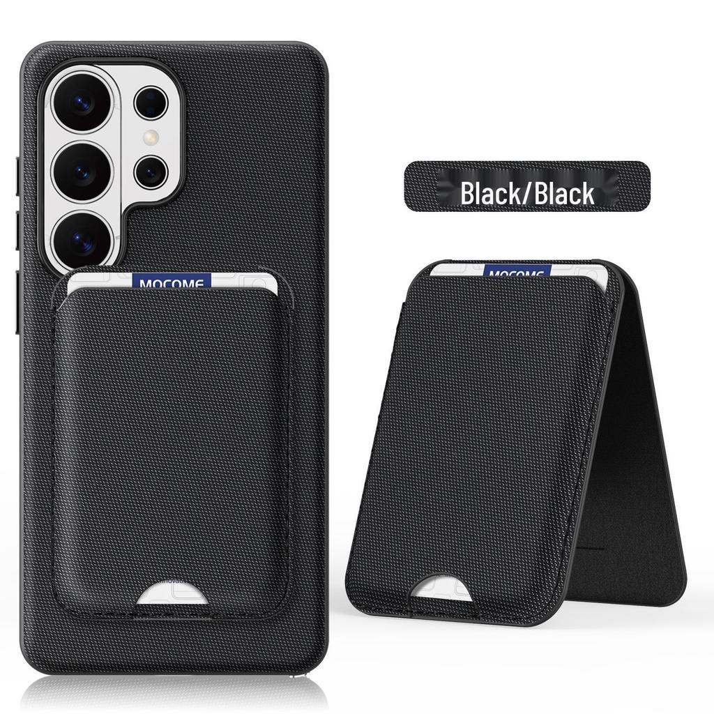 Compatible Samsung S26ULTRA Tech Fabric Phone Case with Magnetic Stand & Card Holder, Personalized for S25U - New Protective Case.