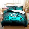 Angry Geometry Dash Beding Set Printed Bed Linen Set With Pilowcase Bed Soft Duvet Cover Soft Single Double Quen Super King-Sized Dimensionsd