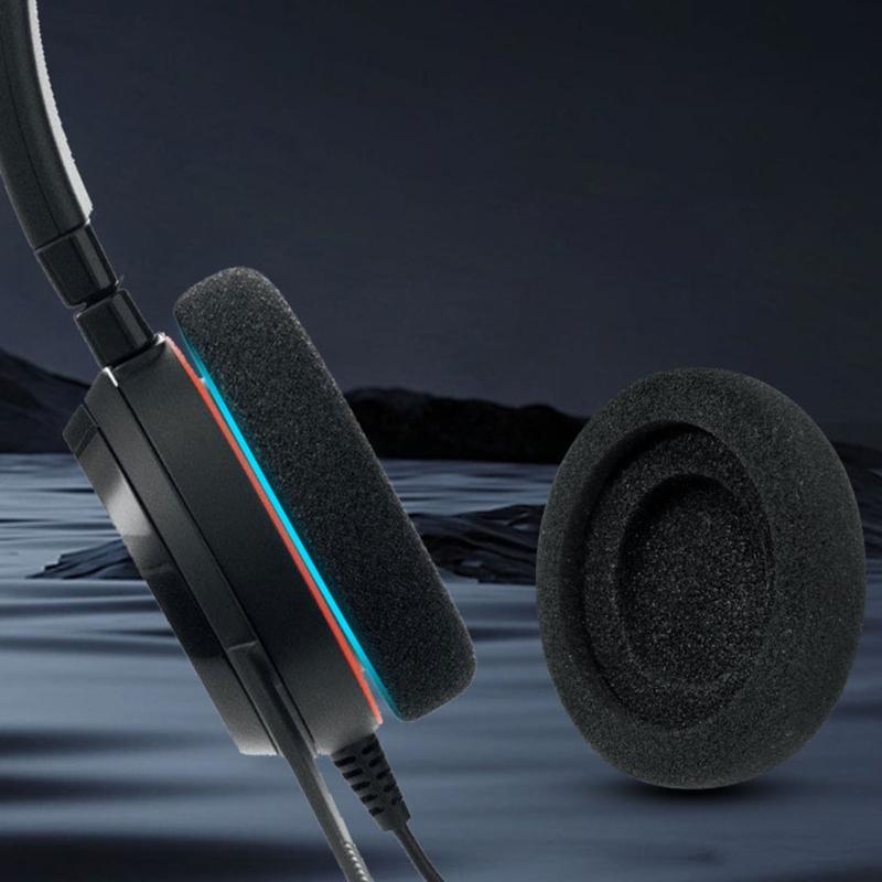 Durability Ear Pad Cushion Ear Covers for Improved Sound Experience, for Evolve 20 20se 30 30II 40 Headphones Earcups