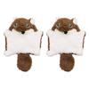 2PCS Interactive Plush Mouse Teaser Toy for Cats with Crinkle Paper Sound and Soft Teething Toy for Indoor Entertainment