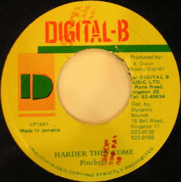 

7inch Record PINCHERS Harder They Come NONE DigitalB 1991 Jamaica Reggae Ska Dub Used