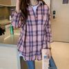 Plaid Shirt Women's Spring New Korean Style Long-sleeved Loose Design Top Casual Jacket
