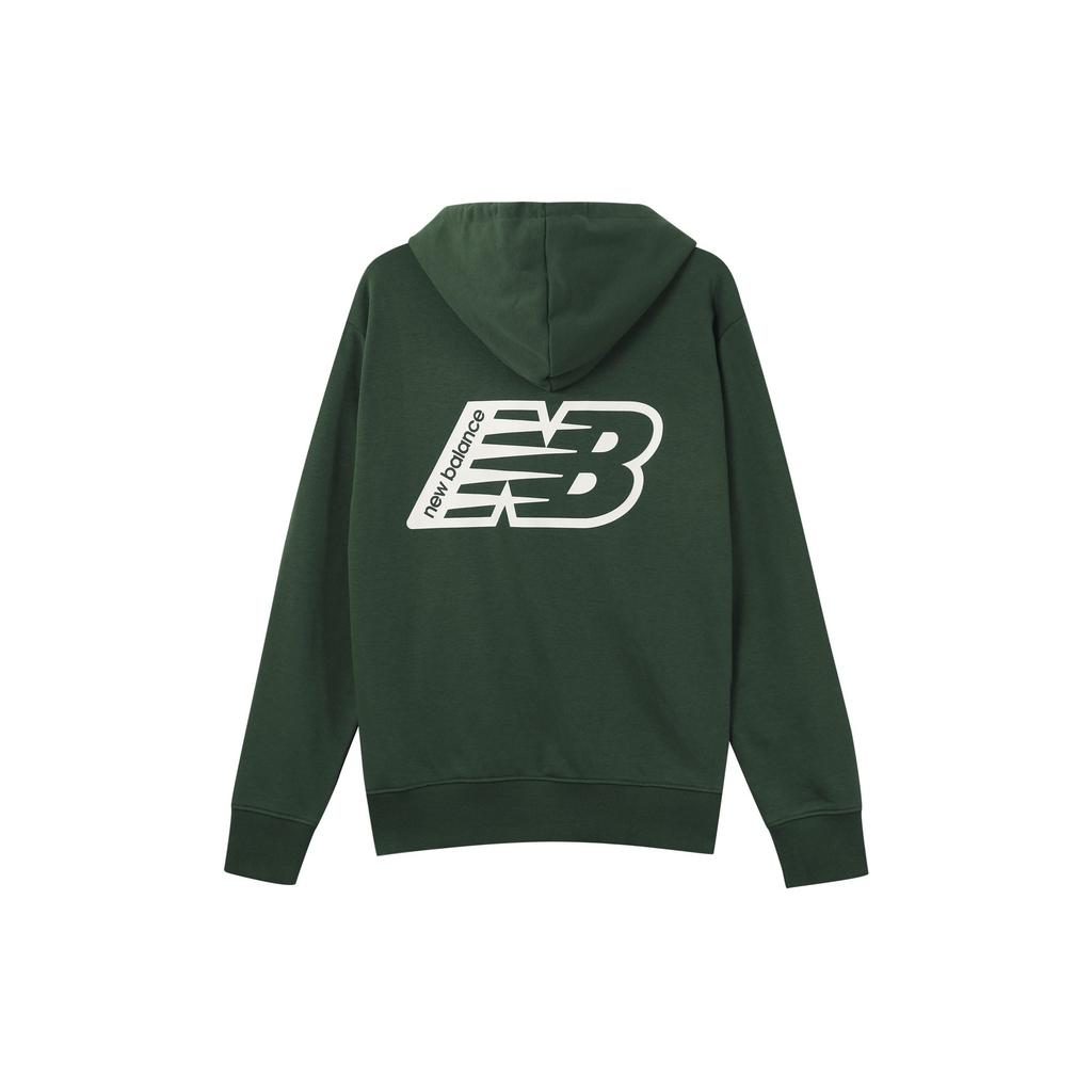 New Balance Sweatshirts Men's Green Hooded Moderate Other AMT23511-NWG