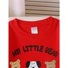 European Sizes Crewneck Sweatshirt for Kids Featuring a Cute Little Bear And Drakimpy Design, Soft And Comfy Sports And Casual Wear Perfect for Kids