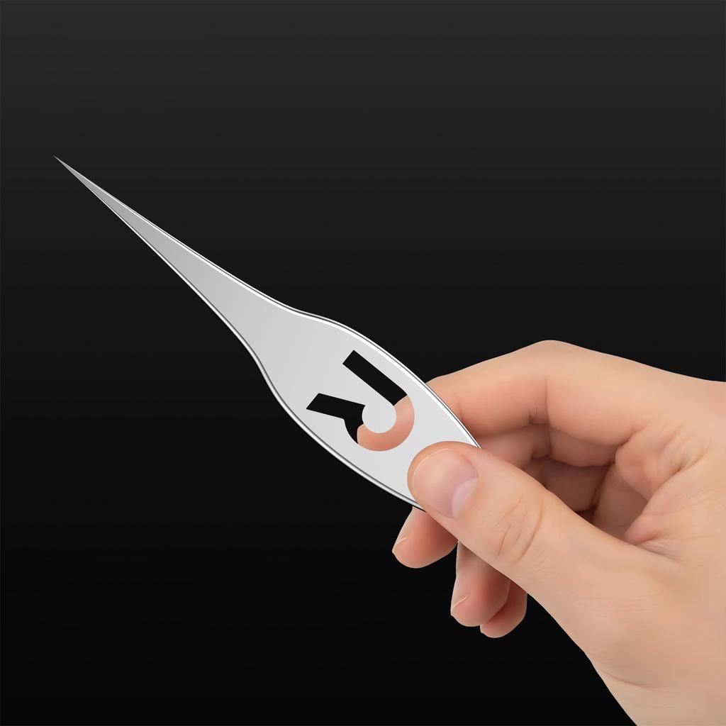 RF4 RF-TZ06 High-Precision Pointed Tweezers Wide-Body Hardened Non-Slip Tweezers with R-Shaped Hollow