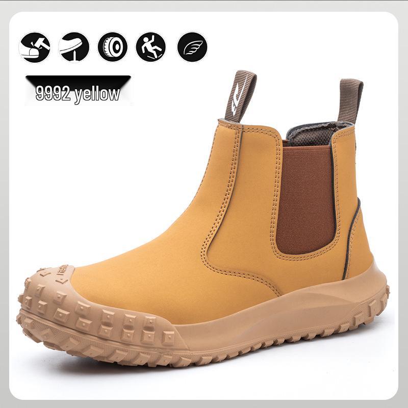 

Water-Resistant Men s Work Shoes - Anti-Smash, Anti-Puncture, Soft Sole, Comfortable for Extended Wear