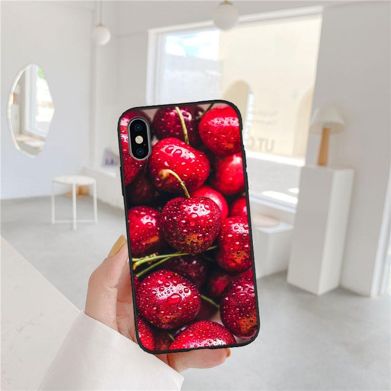 LO24 Cherry fruit Soft Shell Phone Case for Samsung Galaxy S20 S21 S22 Ultra FE + Plus A21S A22 A24 A25 A26 A30 A30S A31