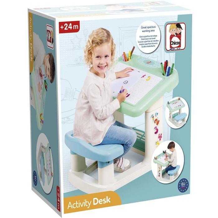 Bureau Enfant - Chicos - Mon Premier Bureau - Plastique Résistant - 24 Mois et Plus