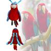 Backpack Parrot Red Plush Toy Cute Girl Birthday Holiday Gift Throw Pillow Doll
