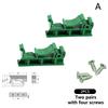 2Pcs Drg-01 Pcb Mounting Brackets For Din 35 Rail Adapter Circuit Board Mounting Bracket Replacements Parts